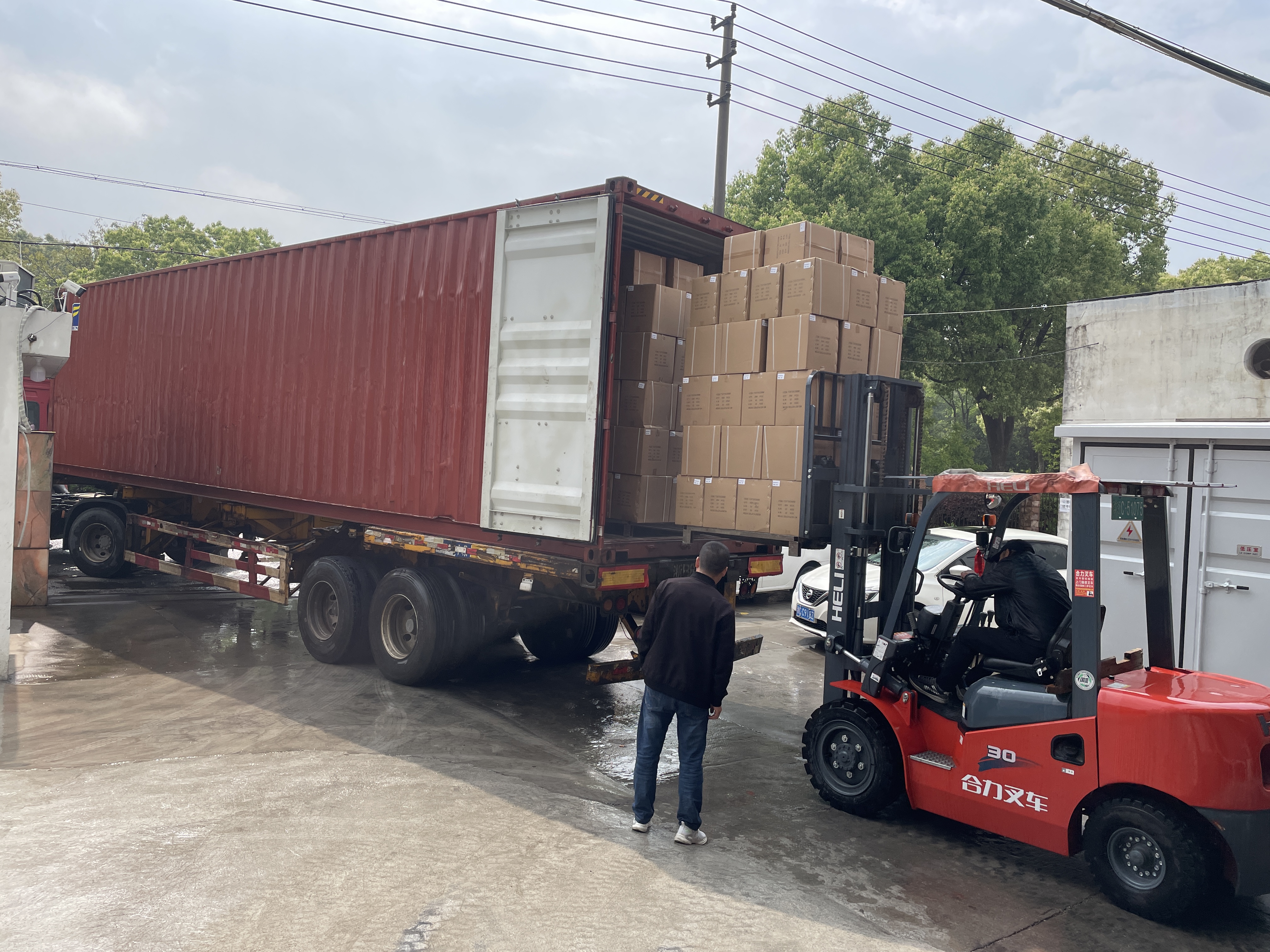 40HQ -Containerbelastung